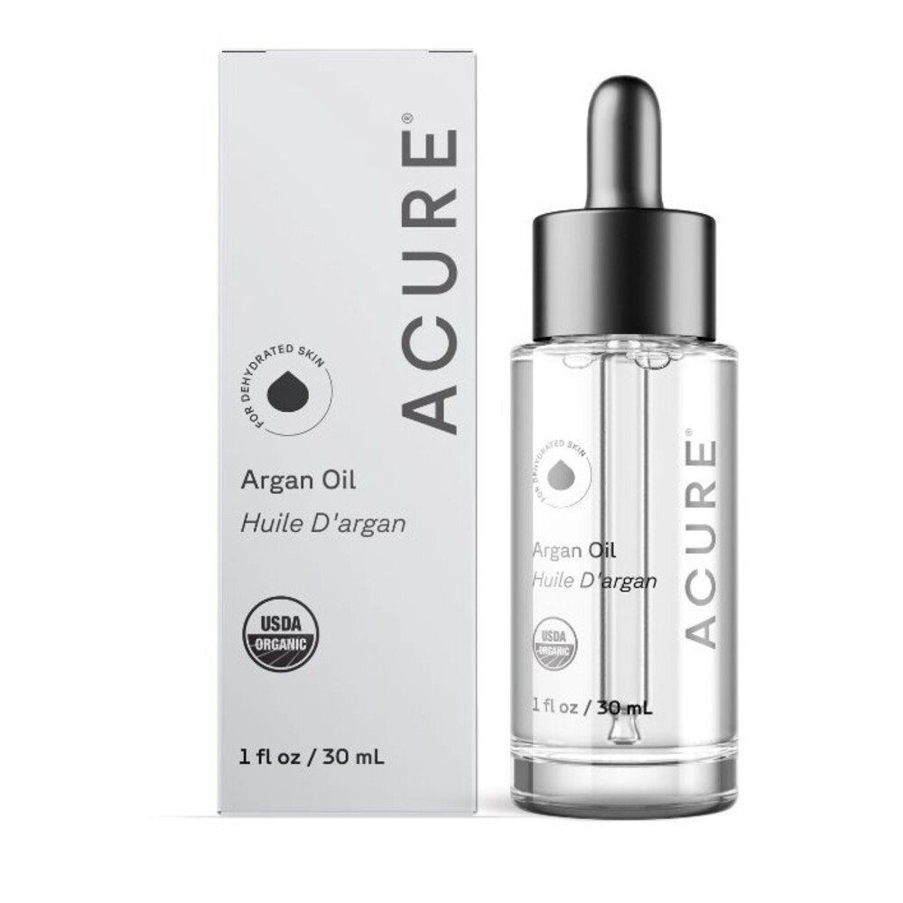 Acure The Essentials Argan Oil Organic Argan Oil for Hair & Skin, Pure Nour, 2X